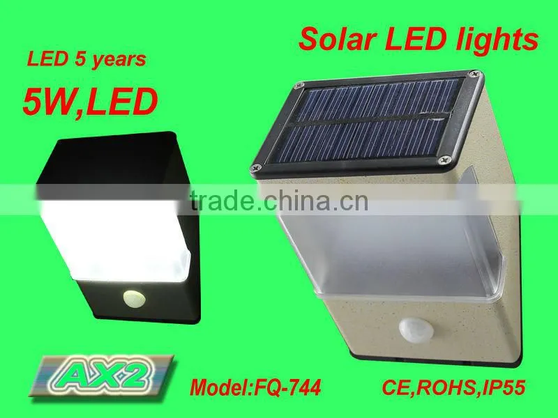 FQ-502 Super Solar Powered Individul Infrared Sensor Lamp,Step Light,induction lights