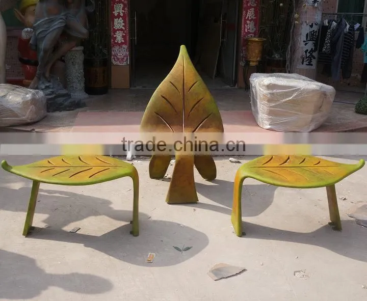 Fiberglass leisure leaf chair