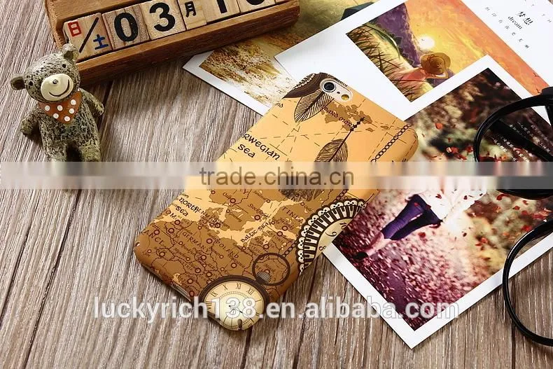 colorful country maps polish luminous PC phone case for iPhone 6/7