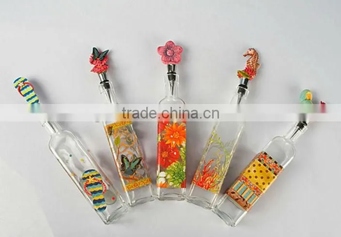 500ml square glass oil bottle