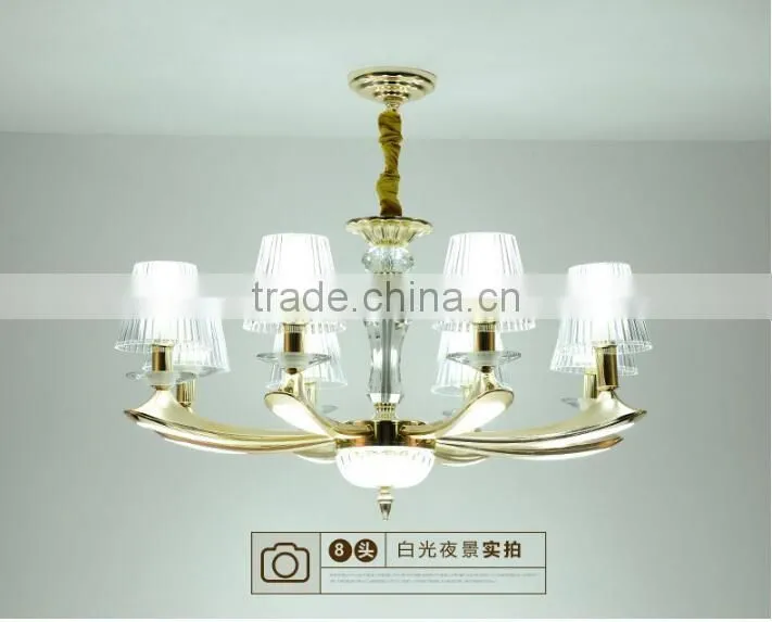 M988 Momoda decorations luxury simple Crystal living room bedroom golden home lighting chandelier pendant lamp