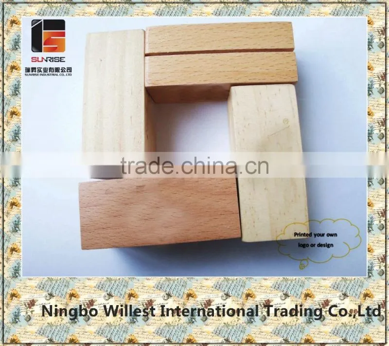Rectangle mini wooden base for holding chalkboard/calendar/menu/trophy