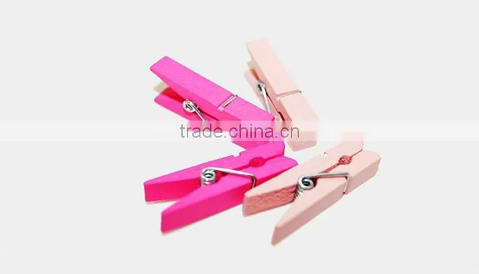 pretty wooden material decorated clip of colorful craft mini clothes peg