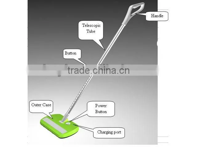 Automatic floor sweeper, electric carpet sweeper, rechargeable cordless sweeper