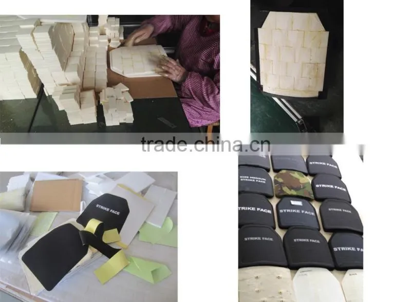 10*12 &10*13 & 6*8 inch polyethylene armor plate in NIJ standard sale