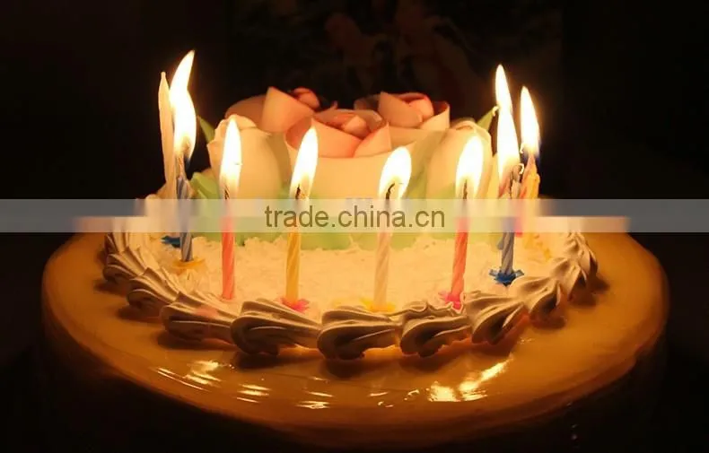 Factory Colour Screw Thread Birthday Candle Wholesale