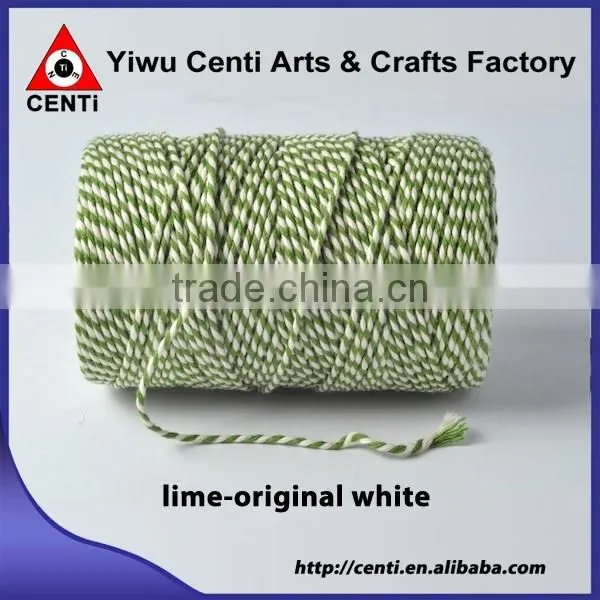 100% double colored natural cotton baker twine , twine baker , baker string