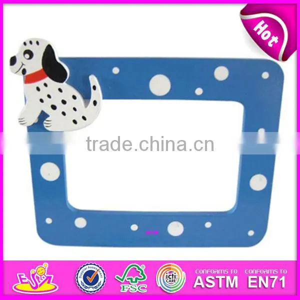 New wall ornament for kids,popular room decoration wooden toy photo frame,hot sale Splinting frame wall frame ornament WJ278460