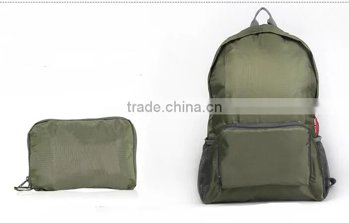 Colorful polka dots folding school bag