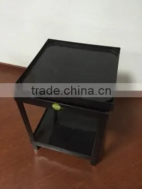 two layer plastic hips storage rack for supermarket