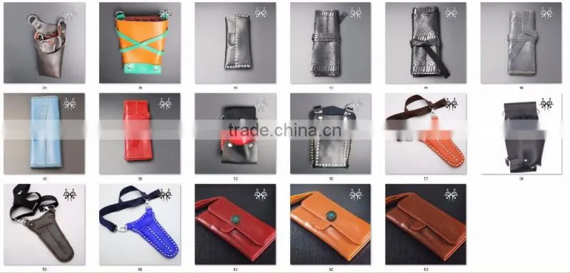 2017 Fashionable Leather Scissors Holder Case Different kinds Barber Bag