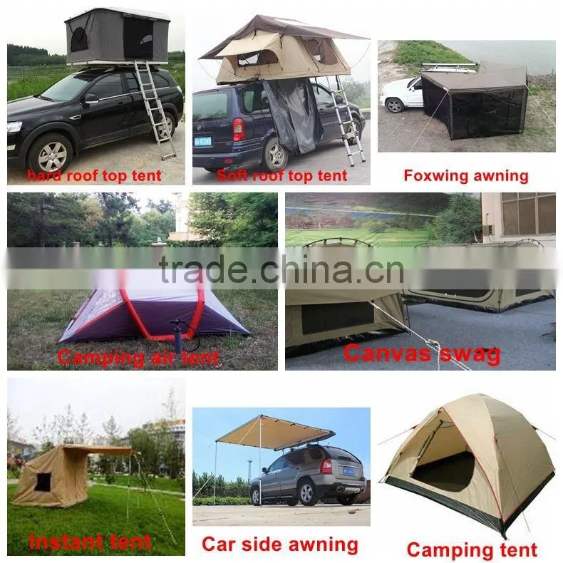 Outdoor sports 4WD waterproof cotton canvas fabric camping trailer/Car trailer tent for camping