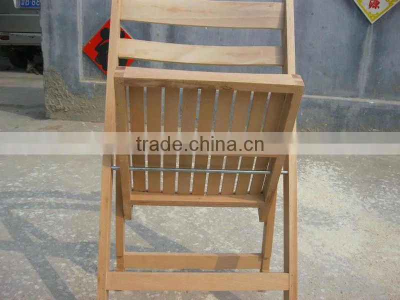 2015 new style wood slat folding chair relax folding chair