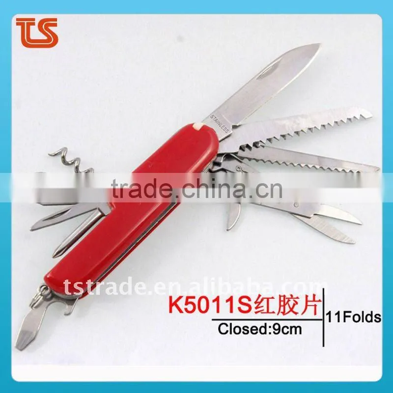 2014 New design multi knife pocket knife multi function LED knife K5017CG1