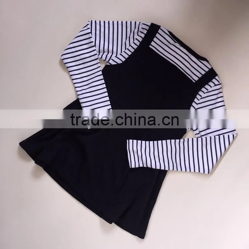 R&H casual boutique plaid baby girl cotton dresses fashion dresses design your own clothes