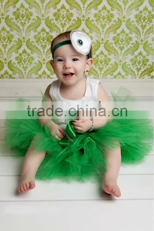 Hot Sales Kids Pettiskirt Ruffle Chiffon Petti Top Set 0-6years Pettiskirt