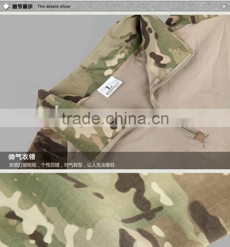 Outdoor Military Uniforms A-TACS FG Camouflage Clothing Multi color Frog Battle Suit Tactical Suit