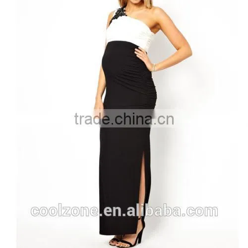 Maternity Wear Evening Party Cocktail Formal Dress Black White Wholesale Maternity Clothes