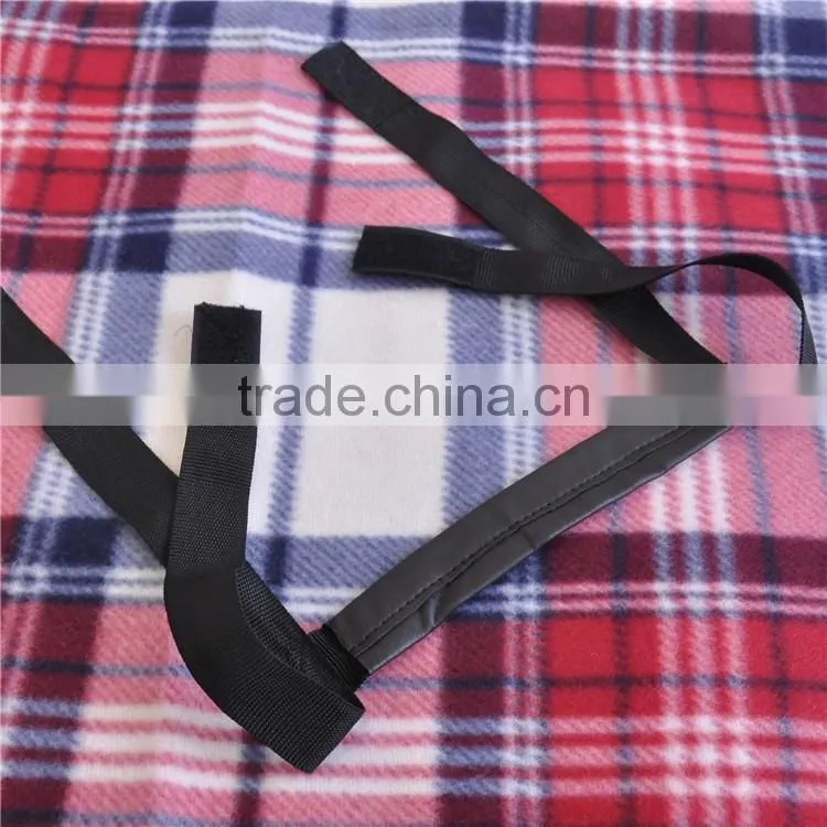 portable face coral fleece picnic back side waterproof insulation blanket