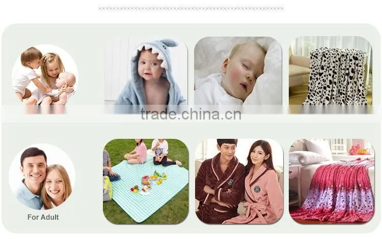 Knitted Fabric Wearable Heated Bathrobe For Kids