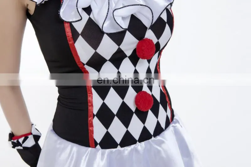 women sexy adult clown costume