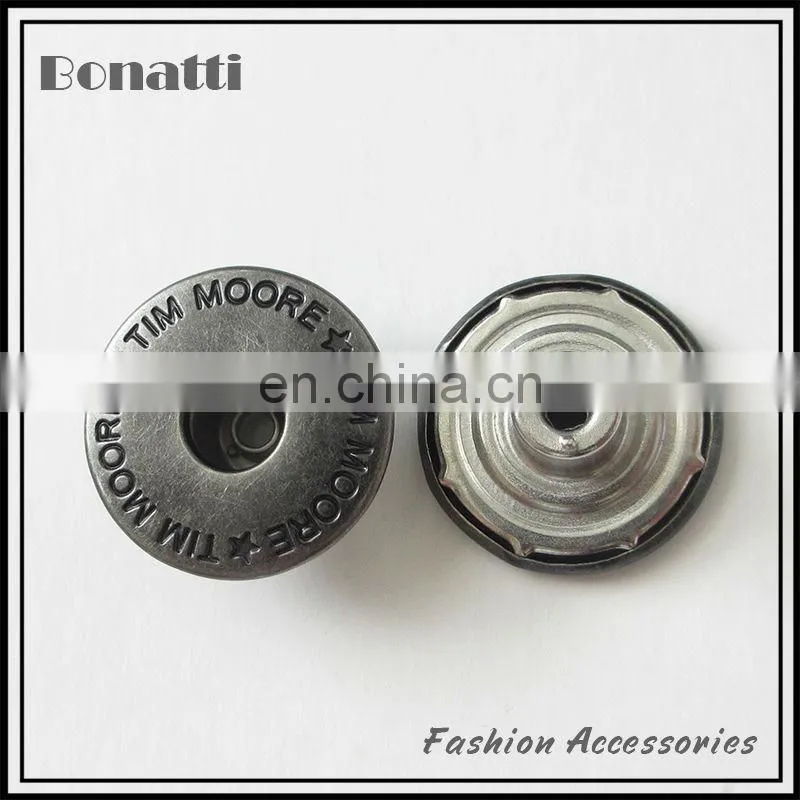 2014 new fashion rhinestone metal buttons for jeans