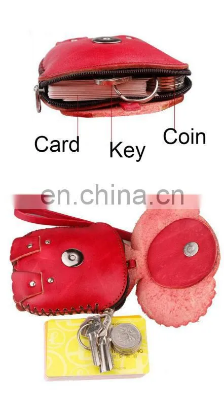 promotional Cute Animal Shaped coin purse wholesale women genuine leather coin purse/Change Purse/coin case MCP-0120