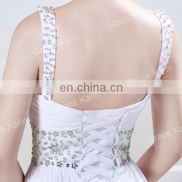 2015 Hot Sale Chiffon Prom Gown Strap Designs Evening Dress CL4469