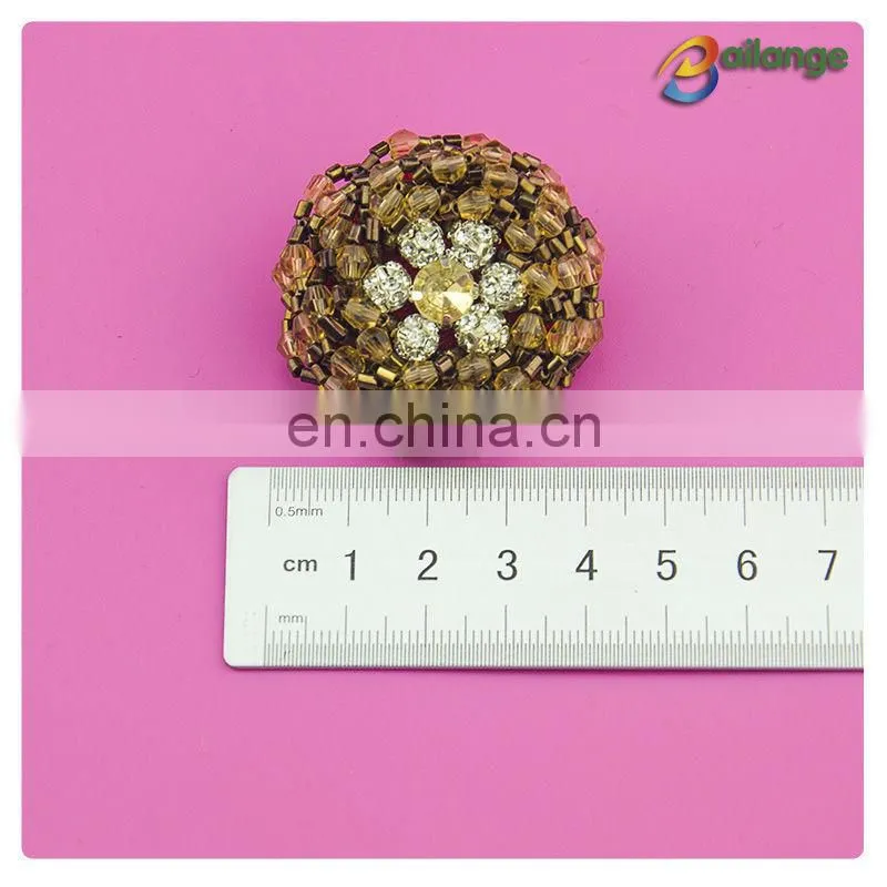 Bailange handmade accessories beaded decorative custom buttons for childrens sweaters