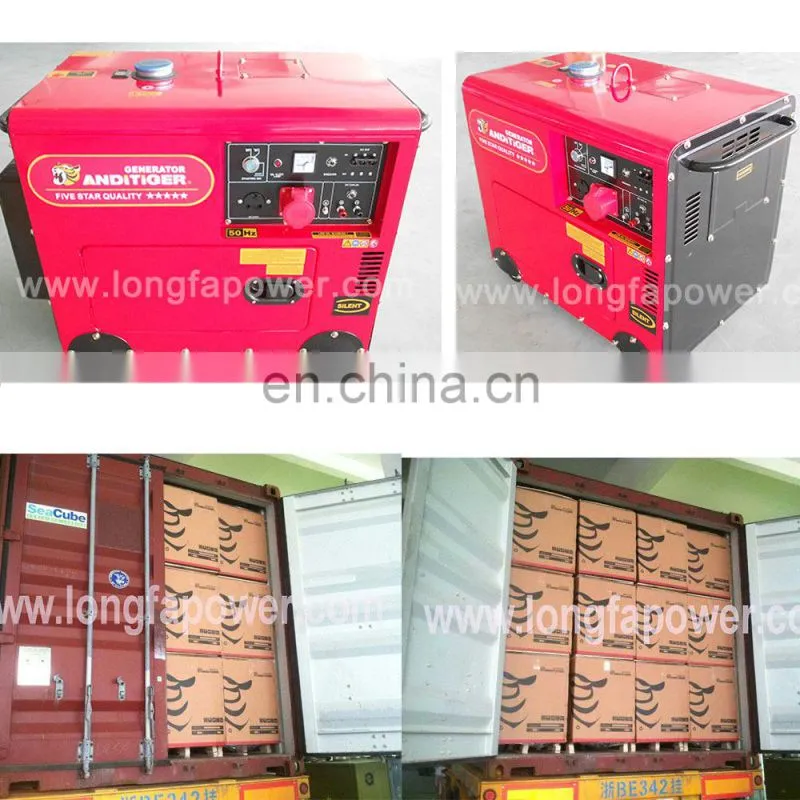 8KVA 220V Red Colour Three Phase Silent Generator Diesel For South Africa market