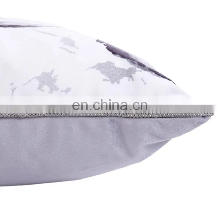 High quality minky polyester butterfly printed decorative throw pillow