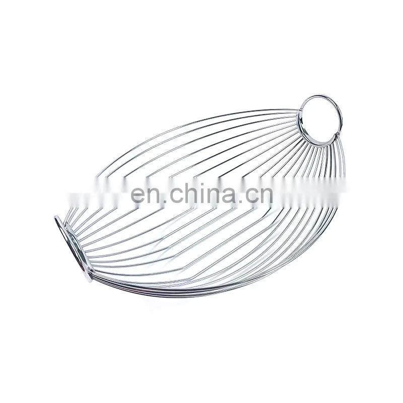 Countertop Metal Steel Wire Vegetables Fruit Bowl Banana Holder Kitchen Rack Storage Fruit Basket Metal