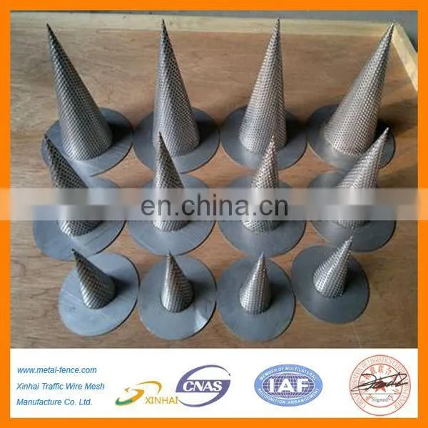 Cone wire mesh strainer/Stainless steel tumbler wire mesh cone filters