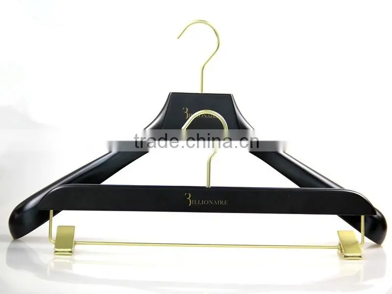 high end custom wooden hanger wide shoulder wooden hanger for suits