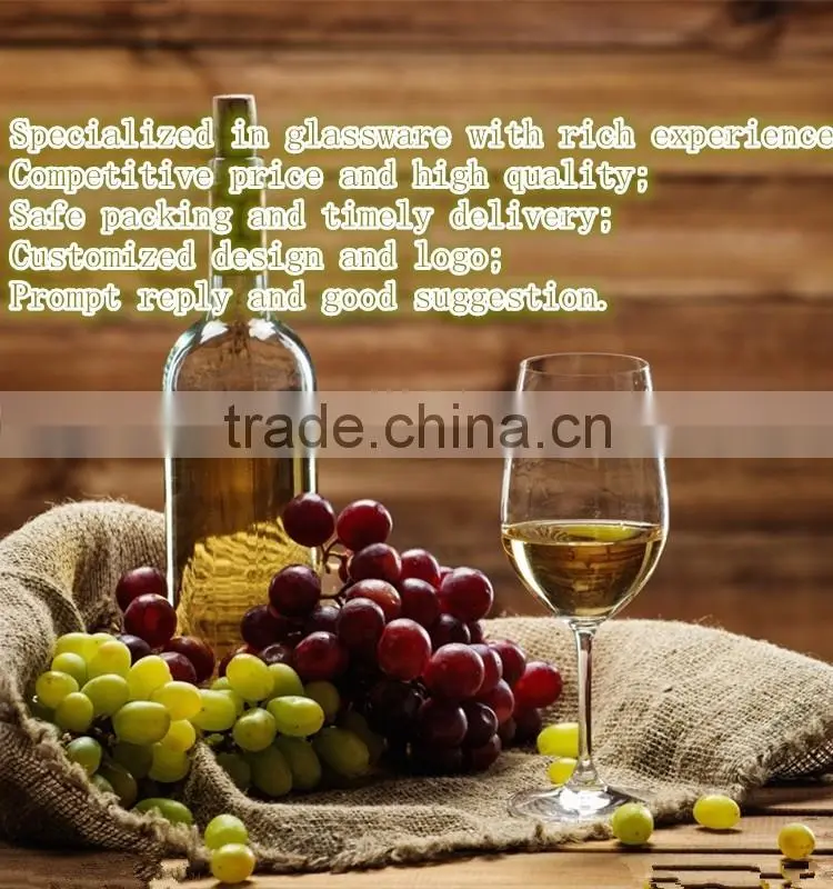Handmade high quality transparent 750ml glass wine bottles wholesale