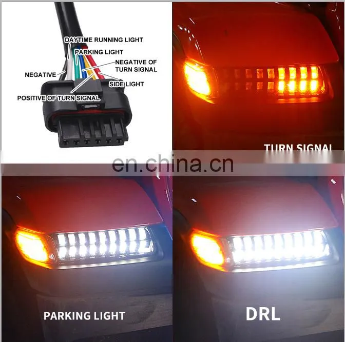 Fender Flares Daytime Running Light For Jeep Wrangler JL Fender Light With DRL Turn Signal Lamp