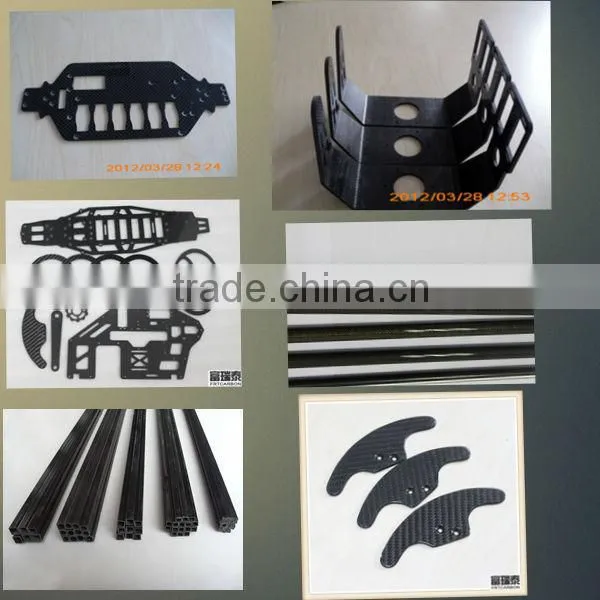 black Carbon fiber unidrectional tube /plate ( Round /Square Tubing products)