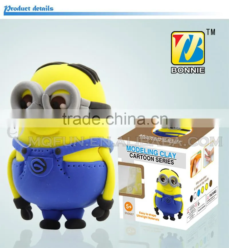 Mini Qute Bonnie kawaii Anime Despicable me Jorge DIY cartoon building block plasticine clay educational toy NO.BN9987-1