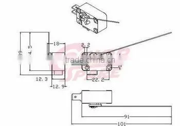 New Wholesale Reliable Quality he belt wheel micro switch