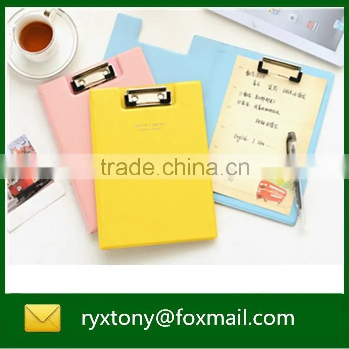 A4 leather material clipboard with calculator