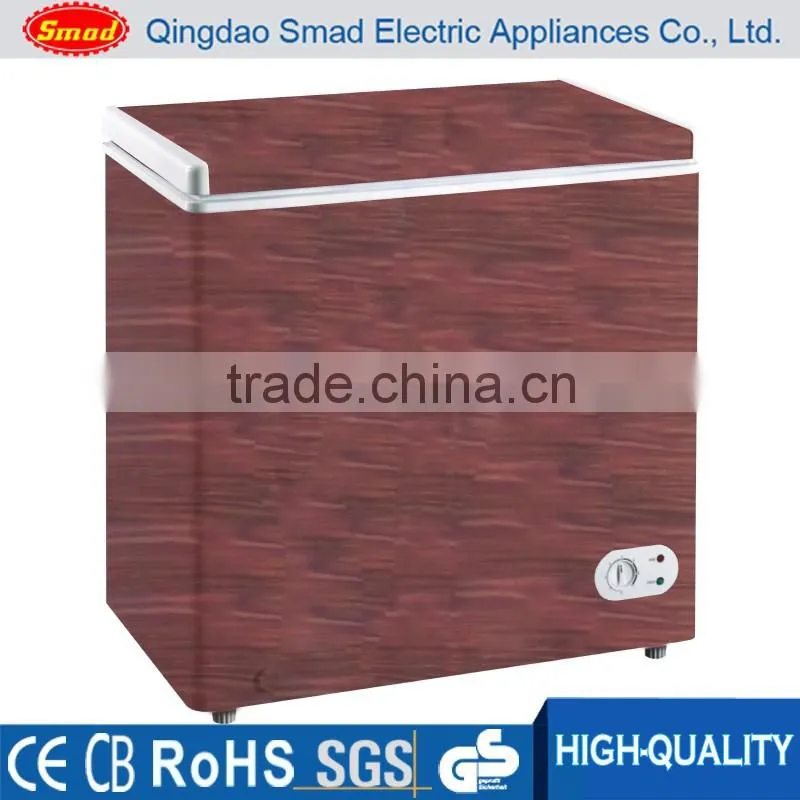 Commercial Ice Cream color solid door top open chest deep freezer