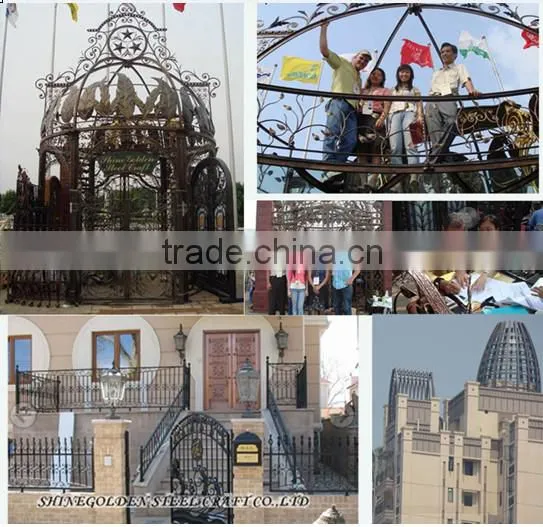 wrought iron artistic fence for sales
