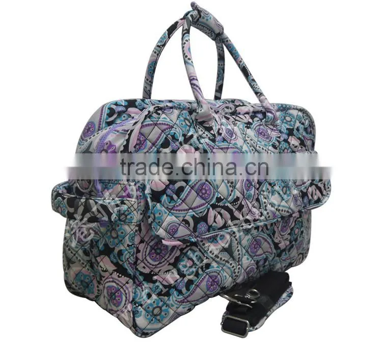 Fashion deisgn high-capacity portable mummy bag convertible diaper bag