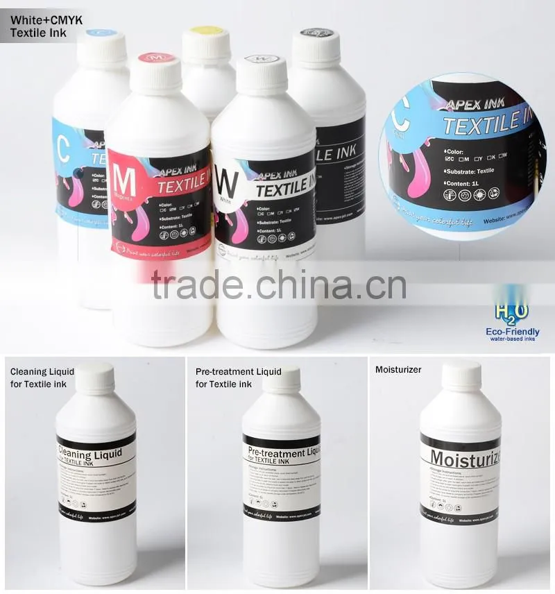 1 Liter Black Textile Ink for DTG Printer