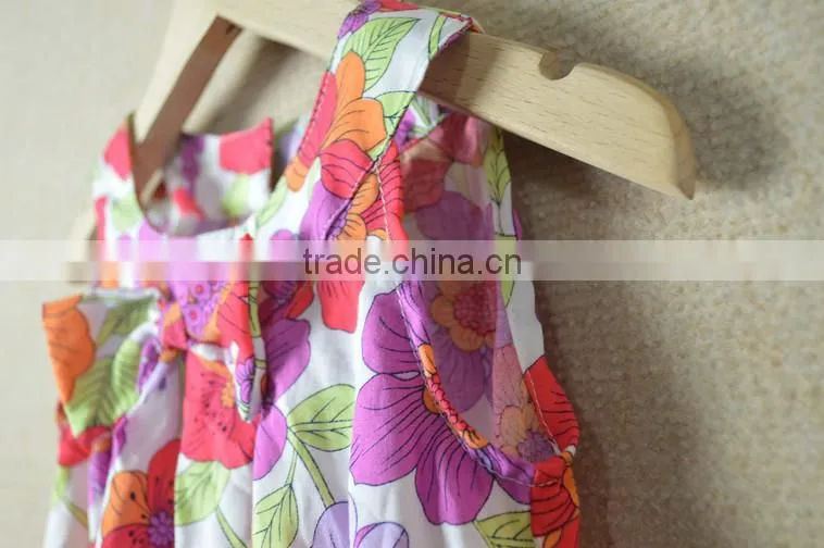 2015 OEM summer shorts cute girls print dress alibaba China Supplier