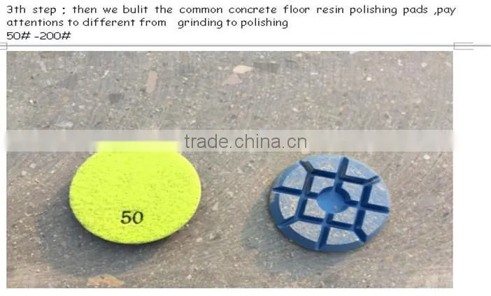 New hybrid mixed bond diamond wet polishing pads for concrete floor