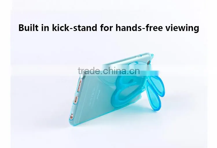 Top sale rabbit ear silicone mobile phone case