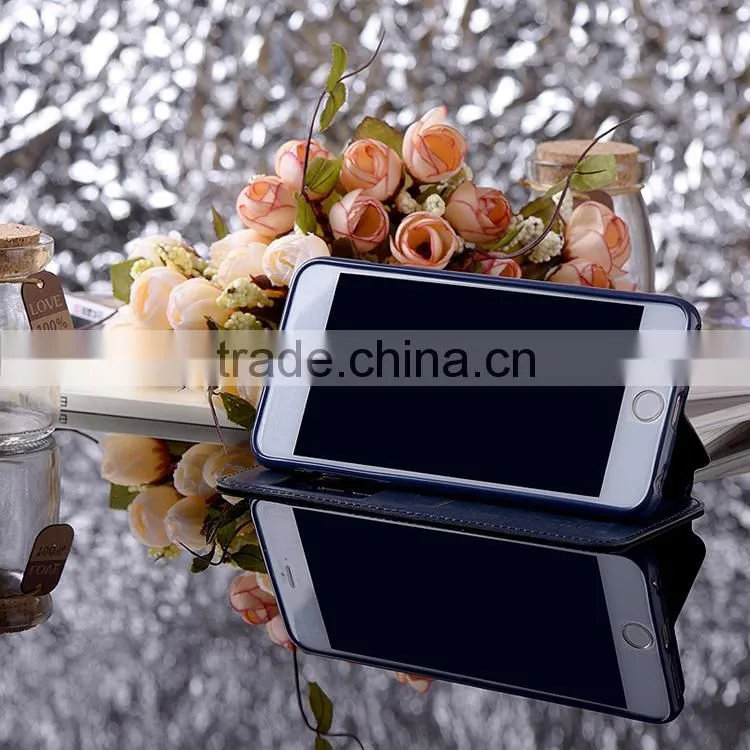 Standing Book Cover PU Fabric Case for Galaxy S6, G9200, Various Colors Available Daily Case For Samsung Galaxy S6 G9200