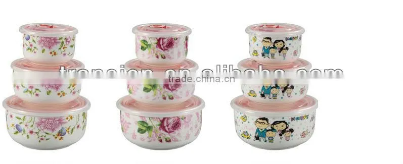 3pcs ceramic bowl sets fresh boxl set