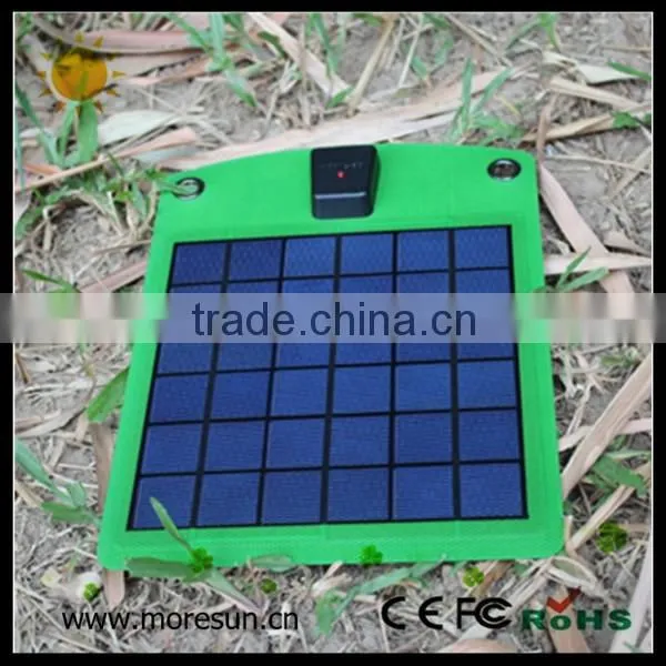 Black solar panel battery charger universal folding portable solar charger